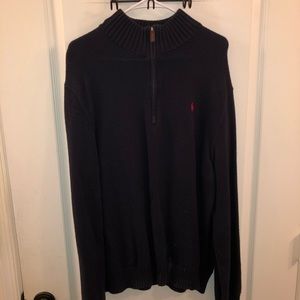Polo Ralph Lauren Black Quarter Zip XL